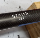 digitally printed logo on carbon fiber tube